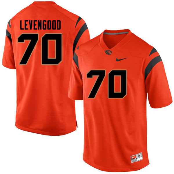 Men #70 Jake Levengood Oregon State Beavers College Football Jerseys Sale-Orange